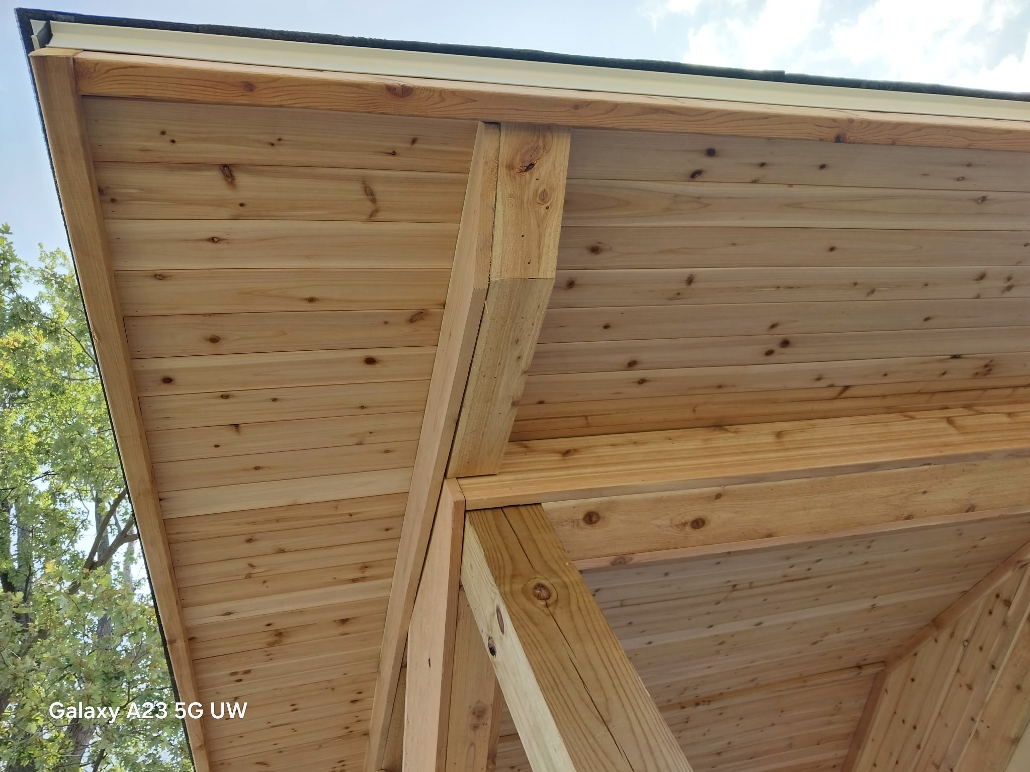 Cedar porch view 2