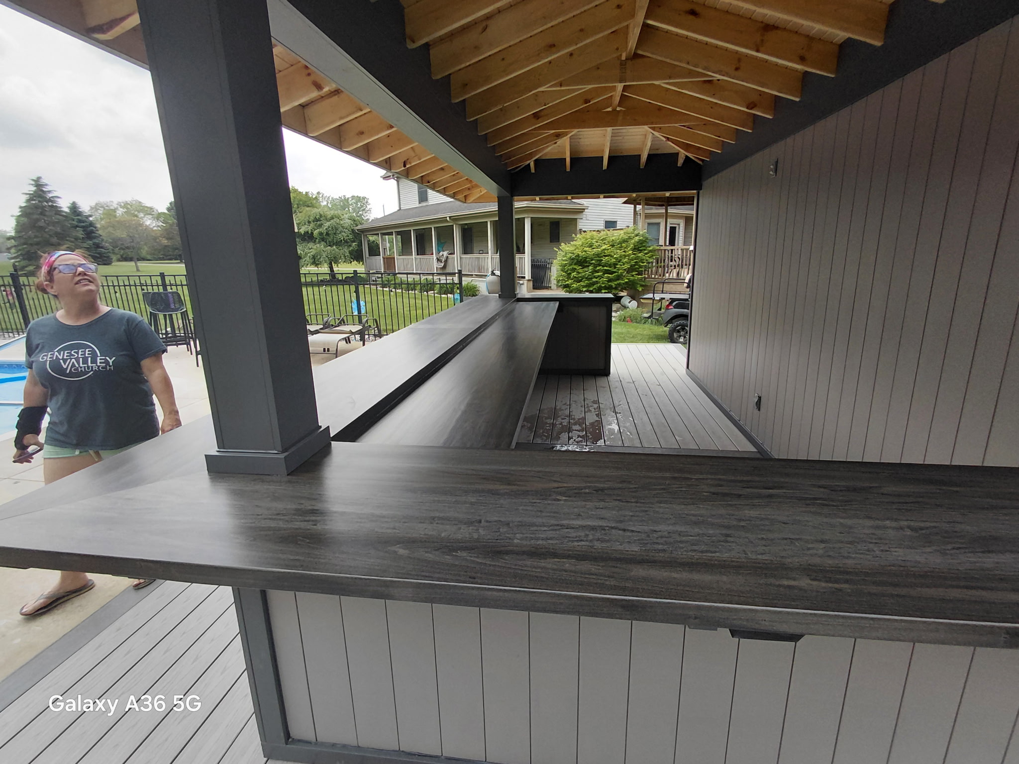 Pool tiki house view 5